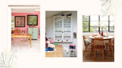 collage of second hand furniture pieces to support expert tips for buying second hand furniture