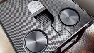 The rear of the Samsung Music Frame speaker