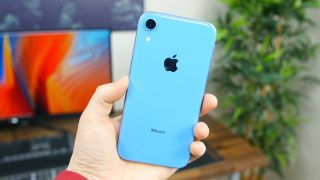 iPhone XR in blue