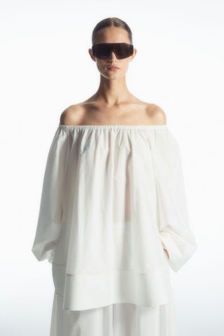 COS, Oversized Off-the-Shoulder Blouse