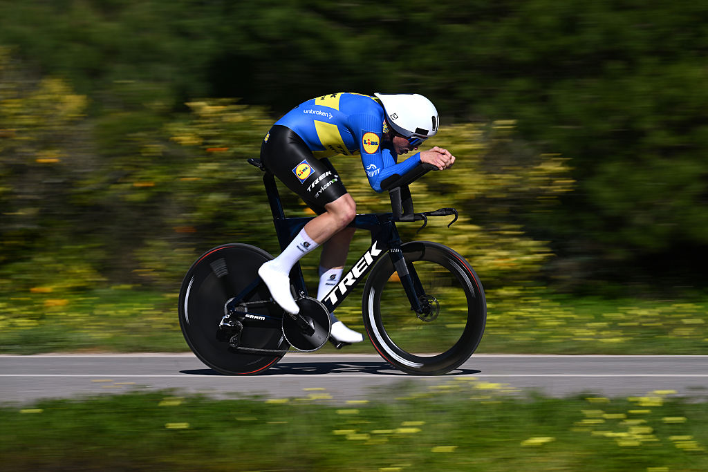VILLAMOURA, PORTUGAL - FEBRUARY 20: Jakob Soderqvist of Sweden and Team Lidl - Trek competes during the 52nd Volta ao Algarve em Bicicleta 2026, Stage 3 a 19.5km individual time trial stage from Vilamoura to Vilamoura on February 20, 2026 in Vilamoura, Portugal. (Photo by Dario Belingheri/Getty Images)