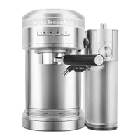 KitchenAid Metal Semi-Automatic Espresso Machine with Free Automatic Milk Frother Attachment Bundle