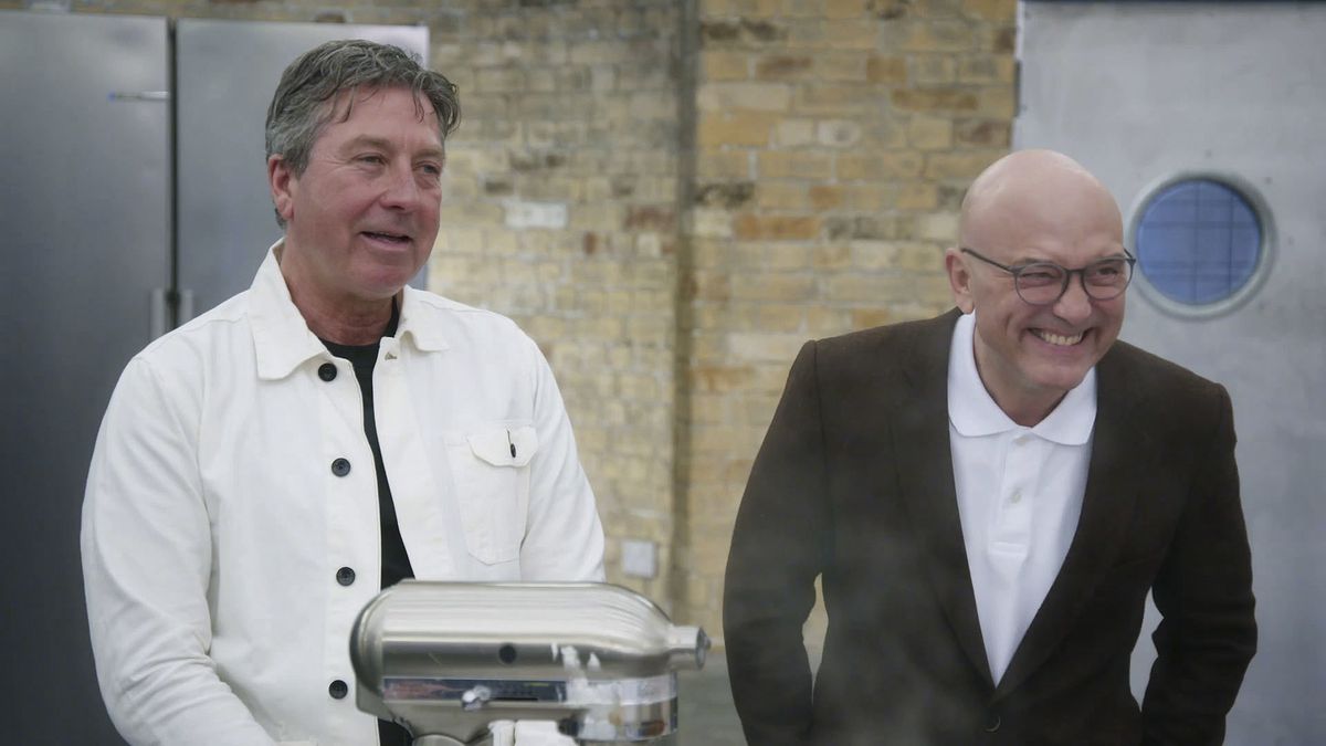 John Torode and Gregg Wallacee judge Celebrity MasterChef