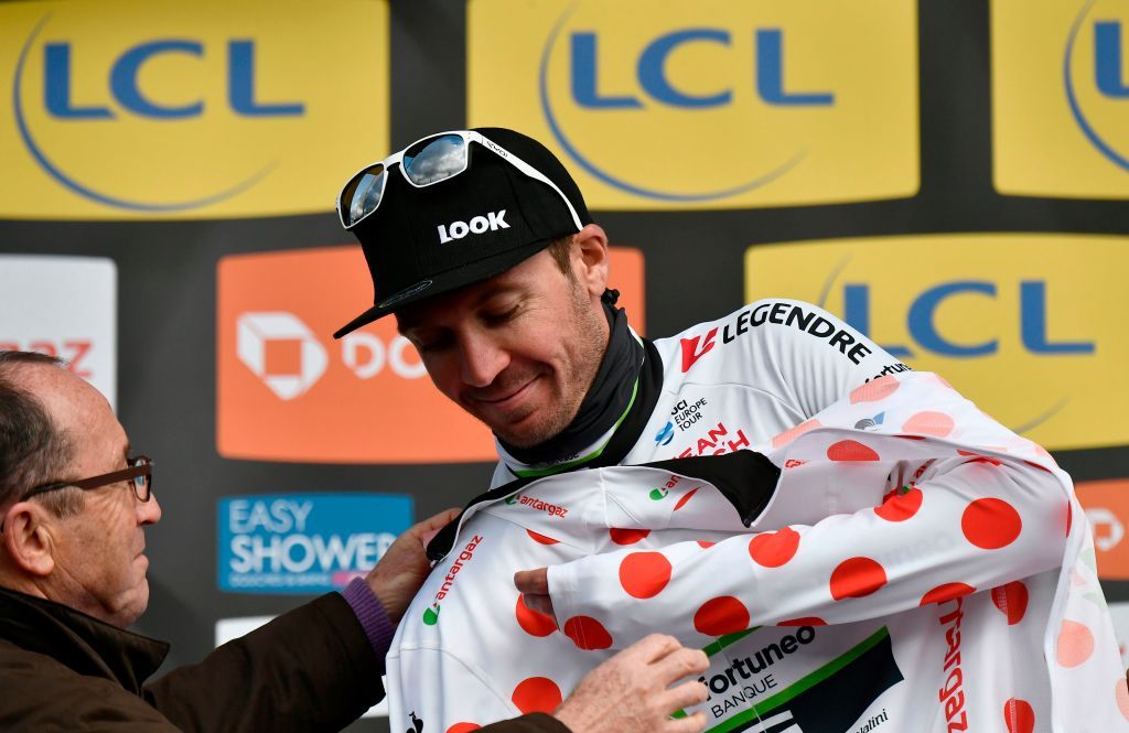 Pierre-Luc Perichon in the mountains jersey