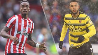 Ivan Toney of Brentford and Joshua King of Watford could both feature in the Brentford vs Watford live stream