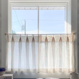 Top Pinch Pleat Unlined Cafe Curtains & Decorative Panels