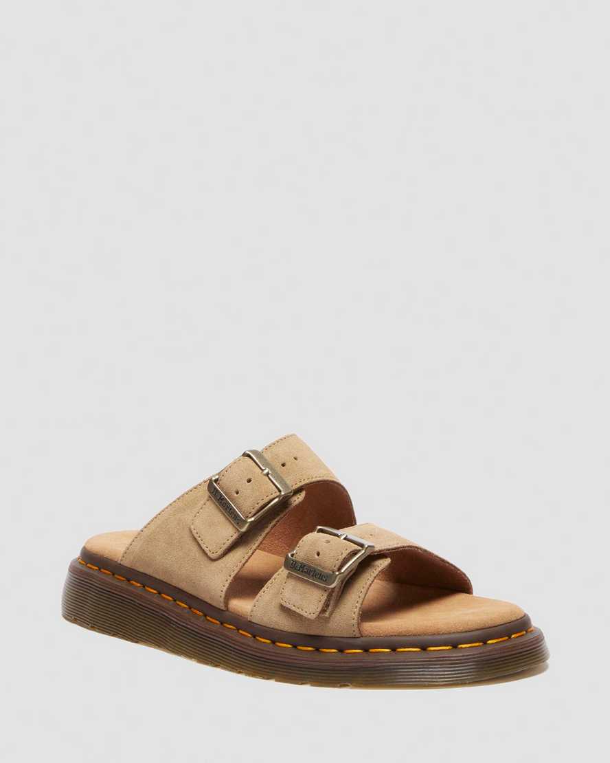 Dr Martens Josef Suede Slide Sandals
