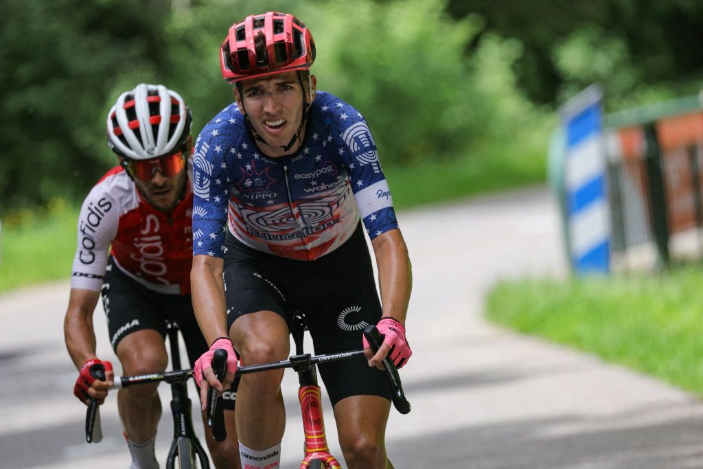American champion Sean Quinn (EF Education-EasyPost) and Guillaume Martin (Cofidis) made the break