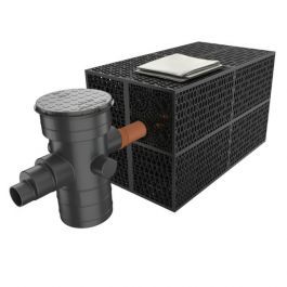 Rainsmart Ellipse Soakaway Set Flat-Packed With Silt Trap & Lid 1 Cubic Metre