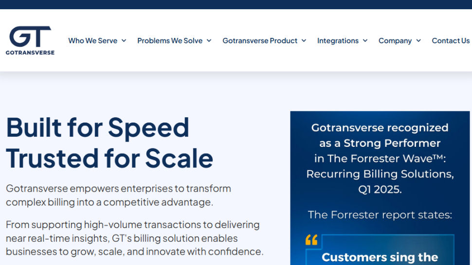 Gotransverse website screenshot (May 2025)
