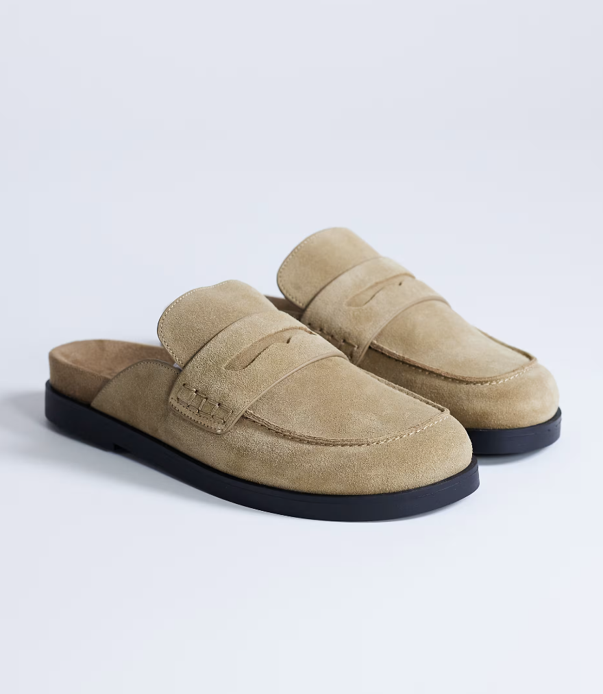 topshop, Addie real suede mule loafer