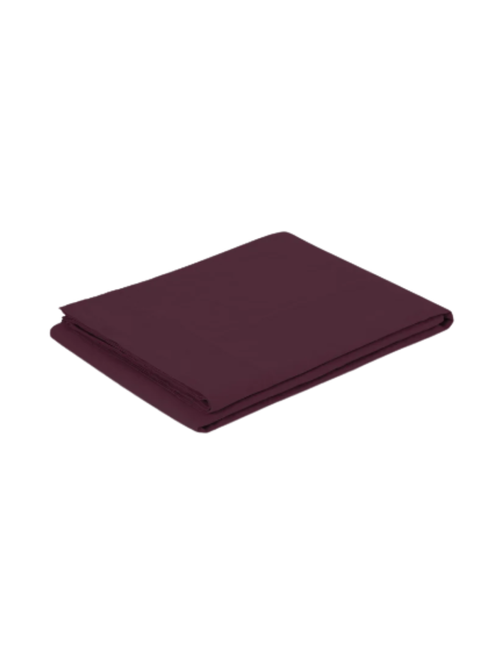 100% Linen Flat Sheet in Berry