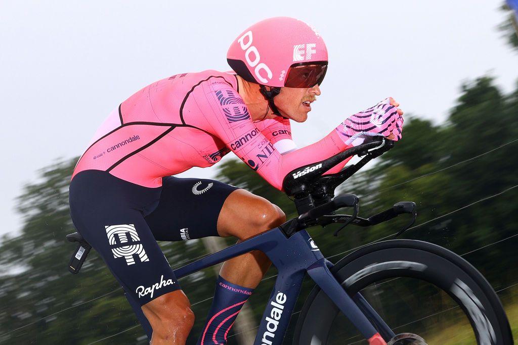 LAVAL ESPACE MAYENNE FRANCE JUNE 30 Magnus Cort of Denmark and Team EF Education Nippo during the 108th Tour de France 2021 Stage 5 a 272km Individual Time Trial stage from Chang to Laval Espace Mayenne 90m ITT LeTour TDF2021 on June 30 2021 in Laval Espace Mayenne France Photo by Tim de WaeleGetty Images