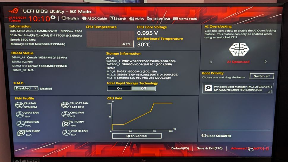 How to fix M.2 SSD not being recognized after a BIOS update | Laptop Mag