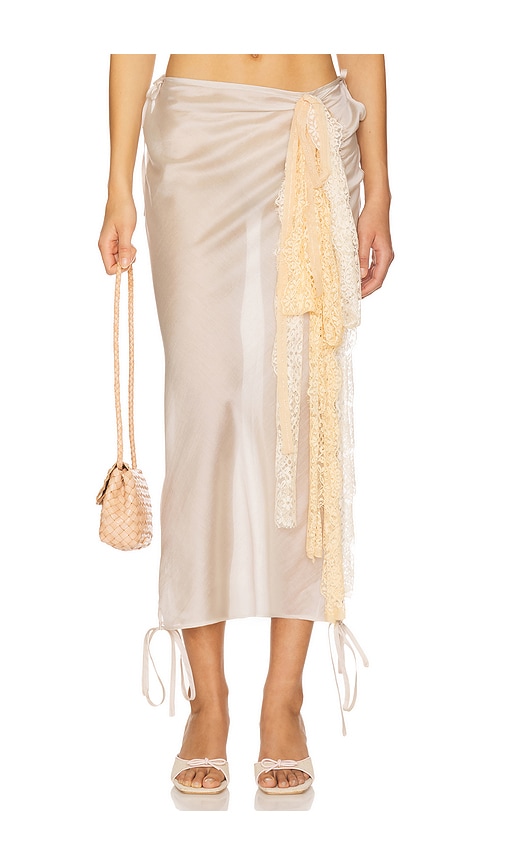 Midi Skirt With Lace Detail