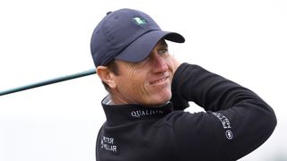 Nicolas Colsaerts takes a shot at the Alfred Dunhill Links Championship