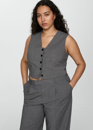 Pinstriped Suit Waistcoat