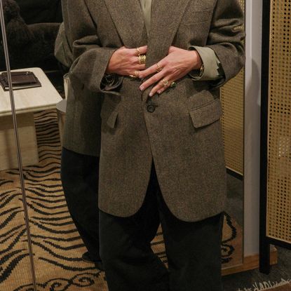Marci Hirshleifer wearing investment jackets