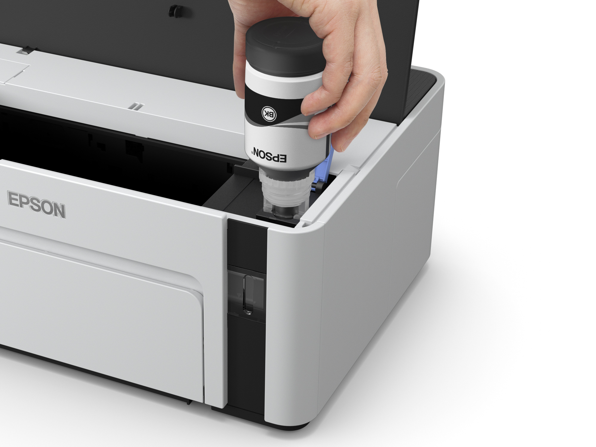 Refilling the ink tank doesn’t get any simpler than this.