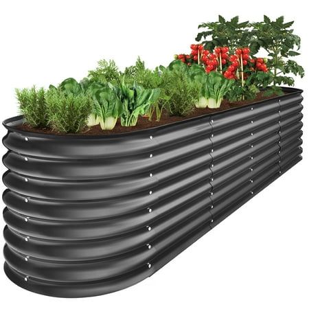 8x2x2ft Metal Raised Garden Bed