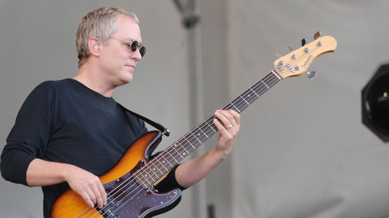 Bassist Hugh McDonald of Bon Jovi performs during Day 6 of the 2nd Weekend of the 40th Annual New Orleans Jazz &amp;amp; Heritage Festival Presented by Shell at the Fair Grounds Race Course on May 2, 2009 in New Orleans, Louisiana.