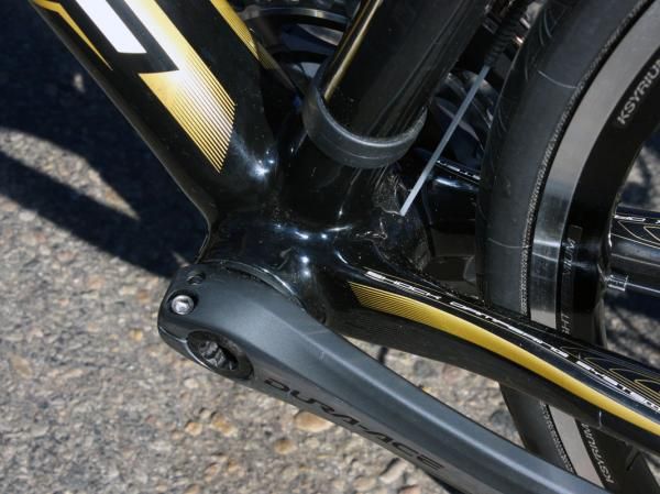 The new CR1 features press-fit bottom bracket cups across the board for lighter weight but also a little more room for the adjoining chain stays