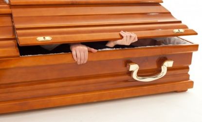 A grieving Egyptian mother's prayers were answered when her 28-year-old son came back to life during his burial preparation.