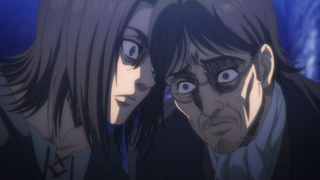 Eren and his father, Grisha in Attack on Titan.