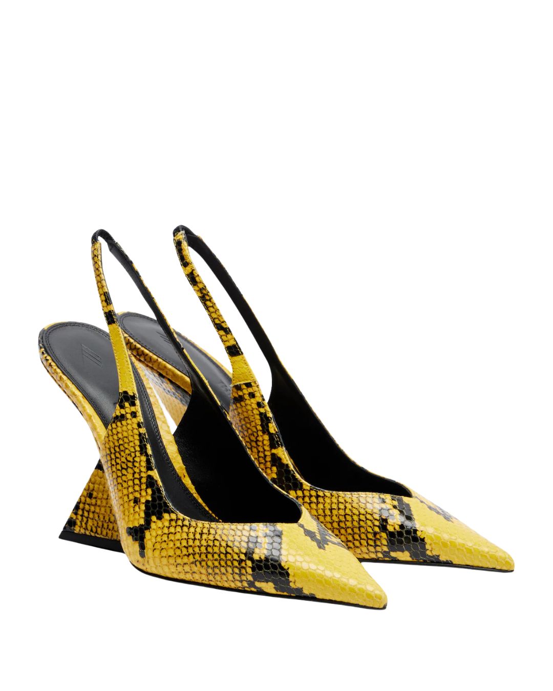 Cheope 105 Embossed Leather Wedges