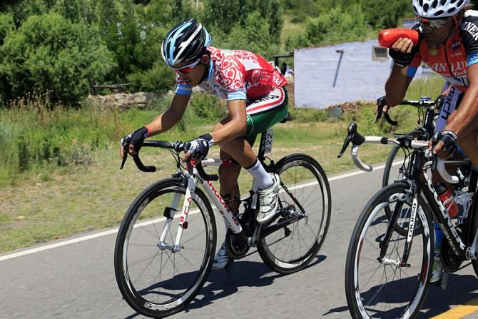 Flavio De Luna (Mexico) made the early break.