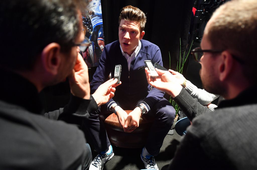 Bob Jungels is starting to challenge Marcel Kittel in the hair stakes