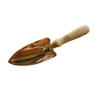 a copper garden tool