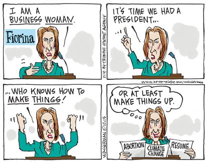 Political cartoon U.S. Carly Fiorina 2016