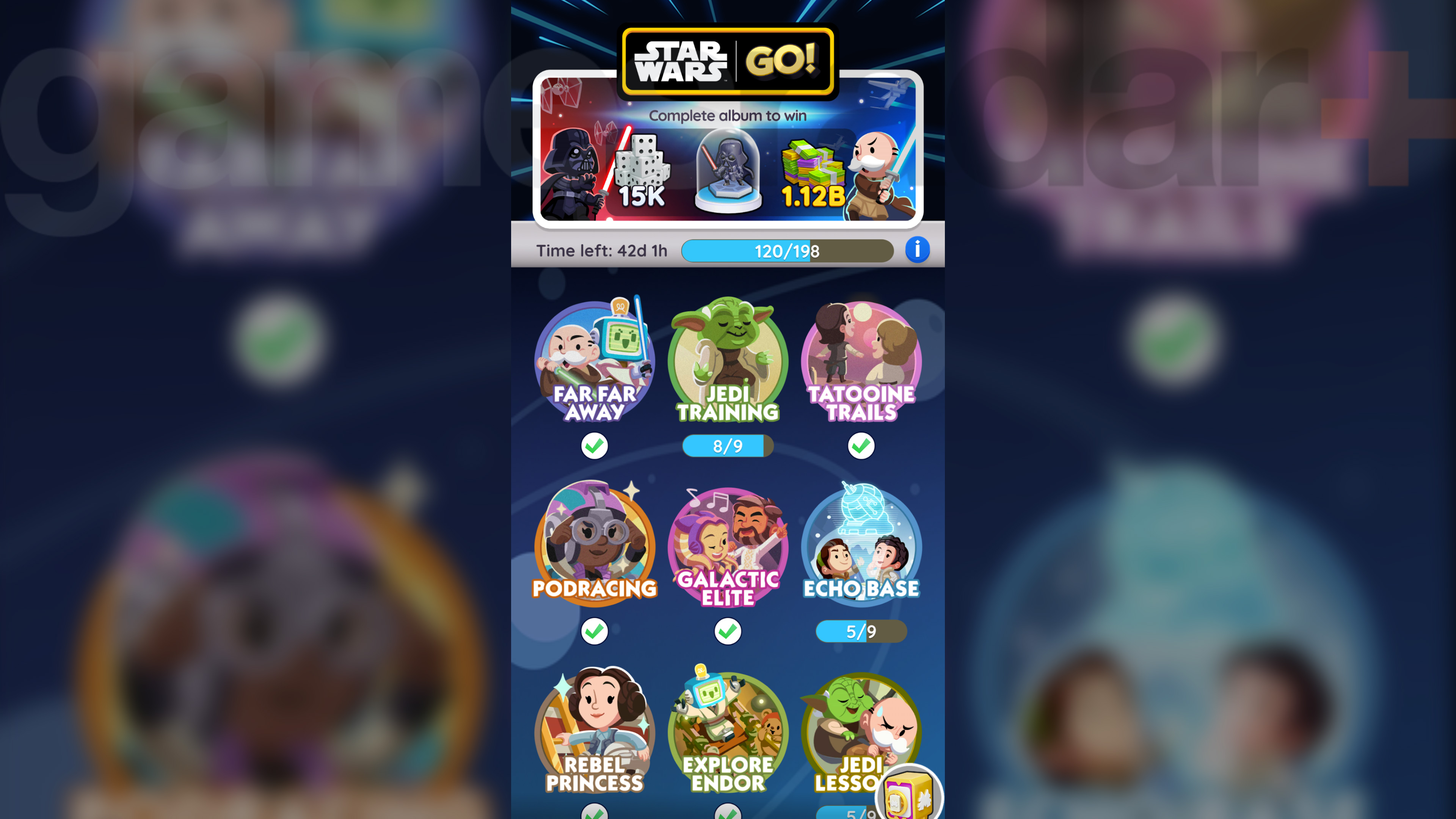 Monopoly Go Golden Blitz Star Wars album