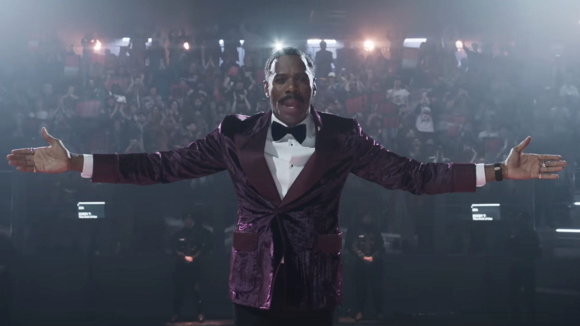 Bobby T (Colman Domingo) hosts in The Running Man.