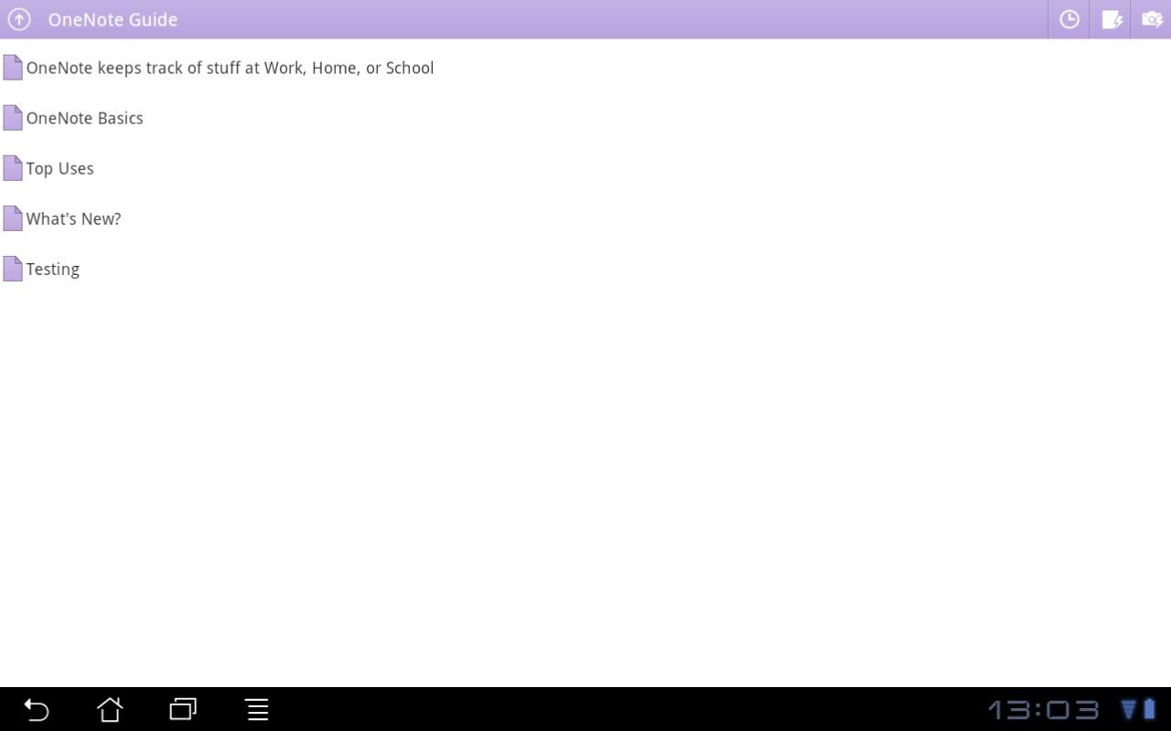 Microsoft OneNote for Android and iOS