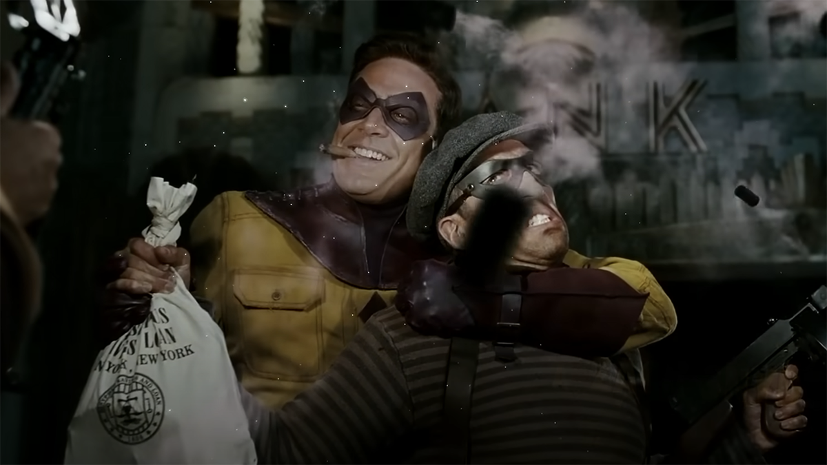 A still from the opening credits of the Watchmen movie