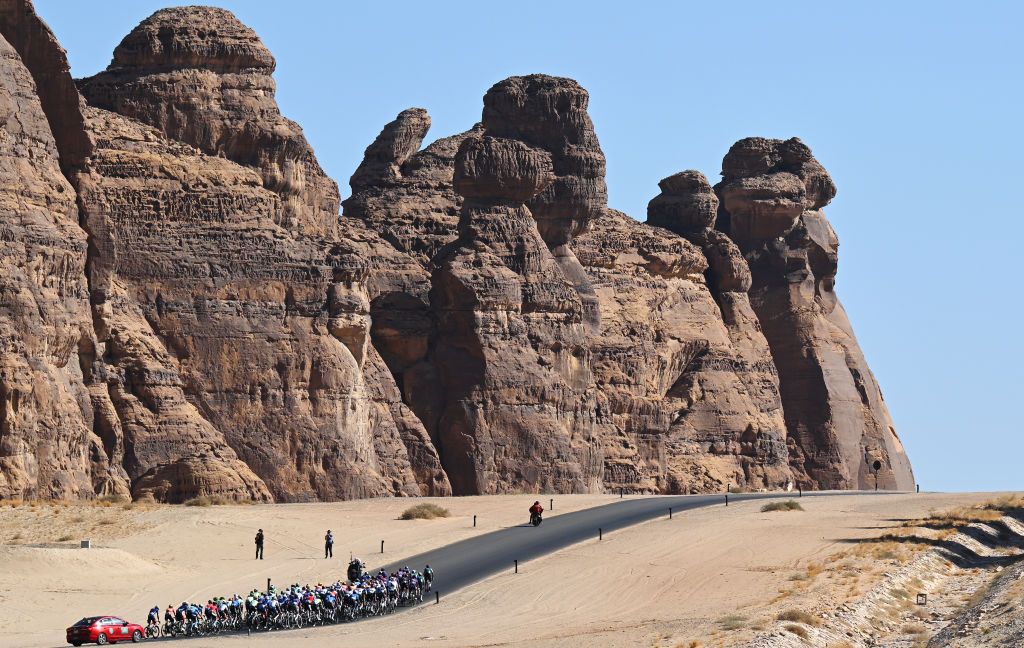 The desert roads of the AlUla Tour