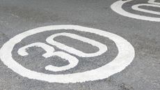 30 sign on the road