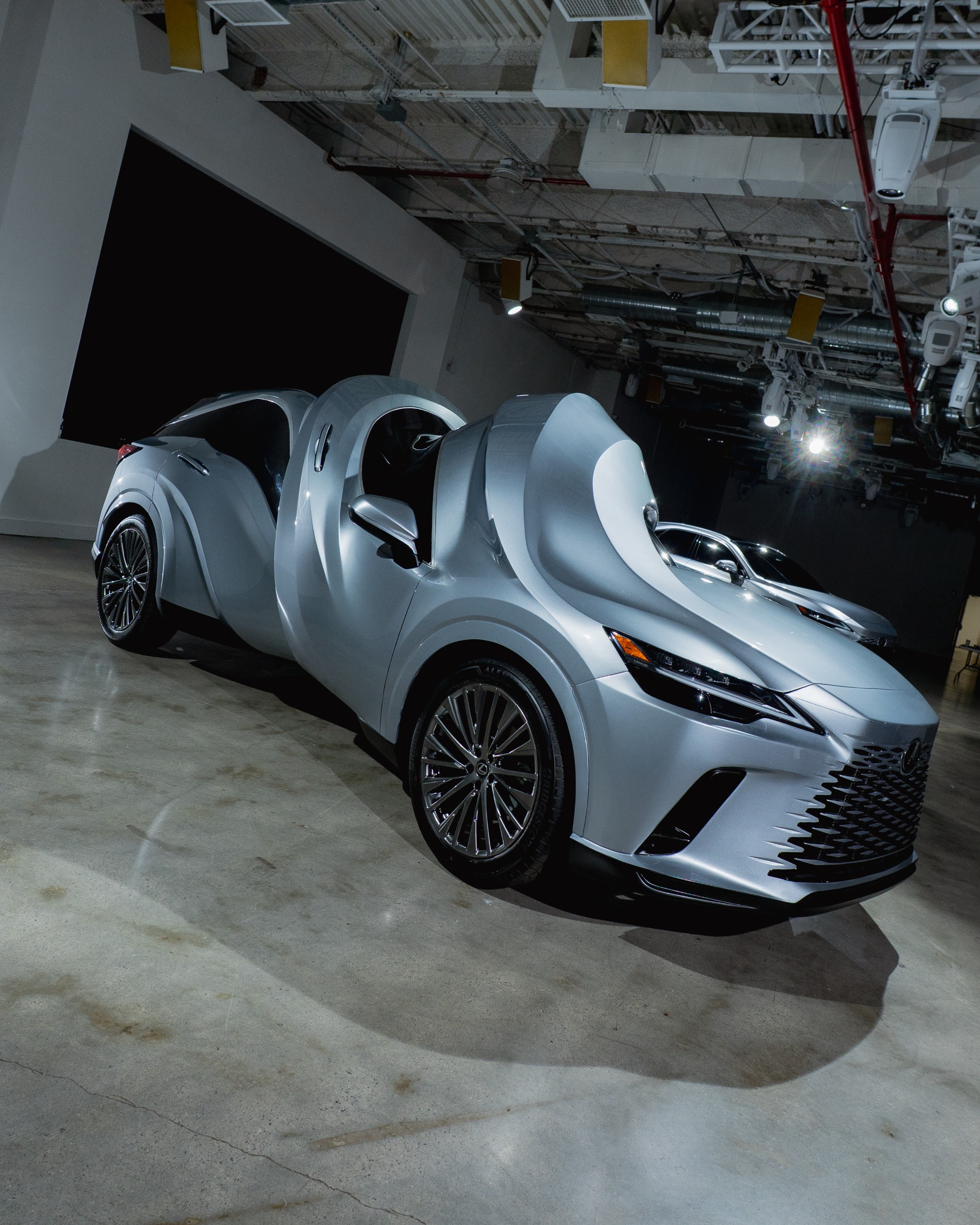 Twisted Car, from MSCHF x Lexus's Motomorphosis installation in New York