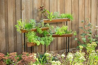 vertical garden planters made from guttering