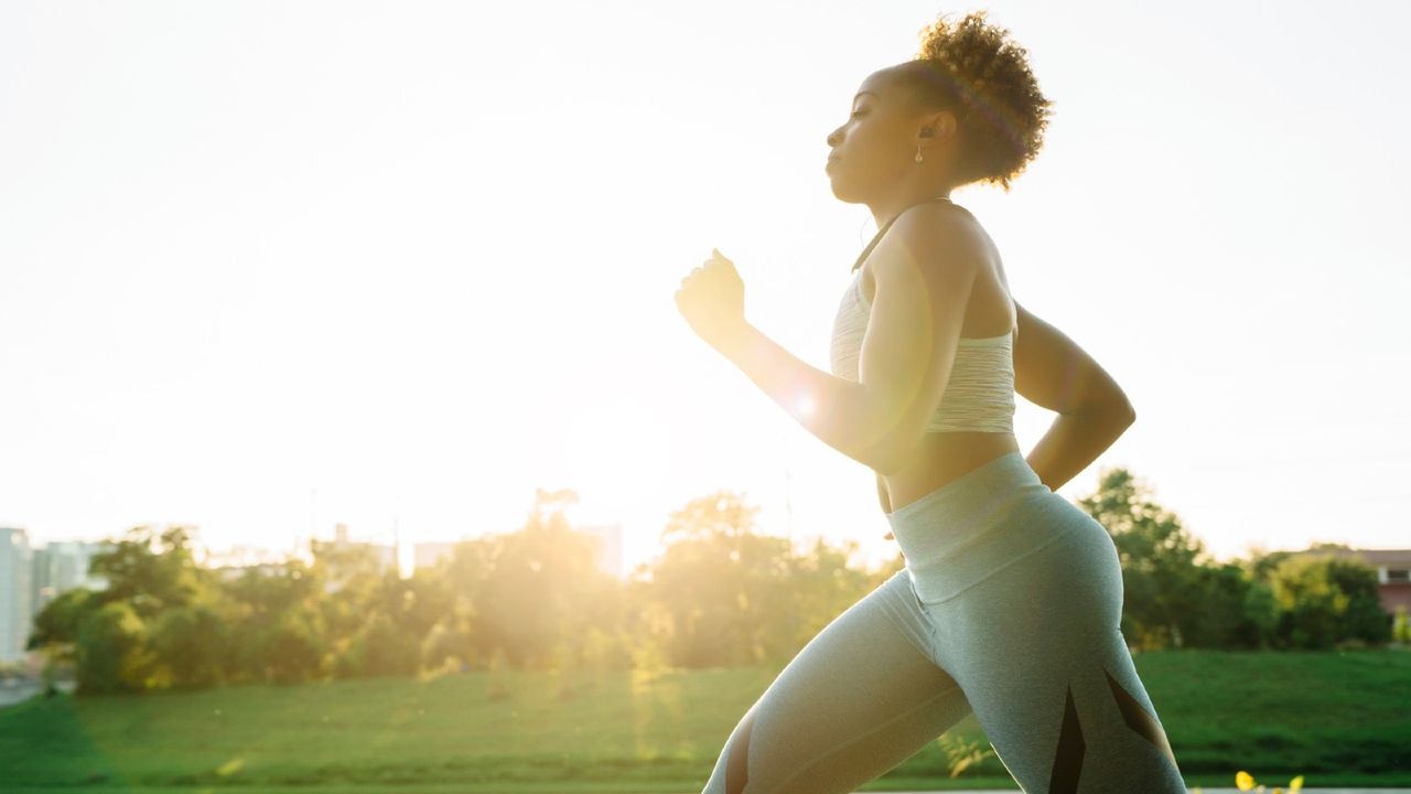 woman running