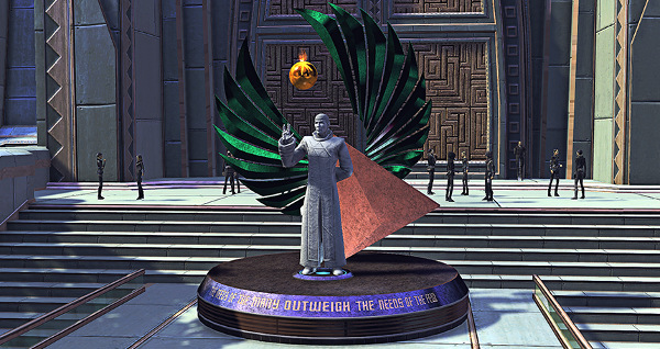 Spock statue at New Romulus