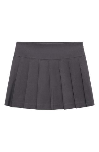 Pleated mini skirt