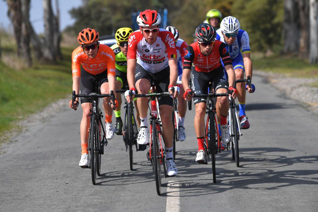 The breakaway on stage 2 of the Volta ao Algarve