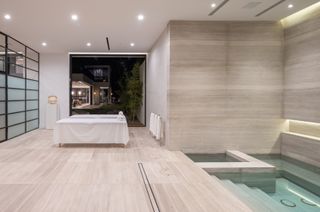spa in modern farmhouse by Jae Omar in California
