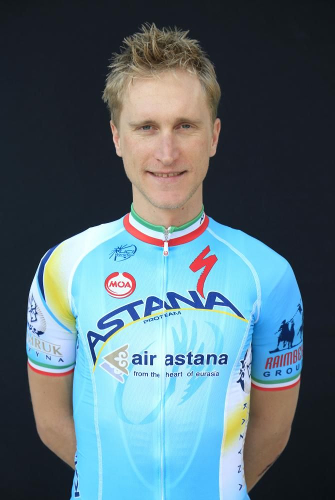Enrico Gasparotto in the 2014 kit