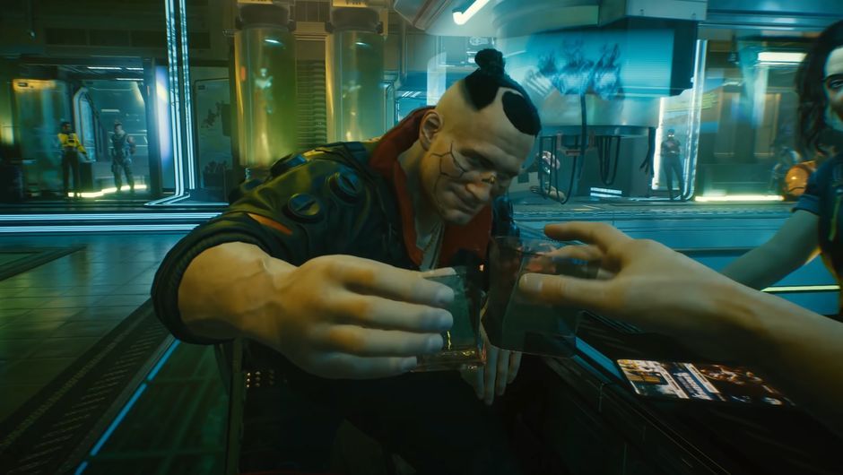 Cyberpunk bar