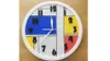 BadCraftStudios Laser Cut Hand Painted Mondrian-Inspired Wall Clock