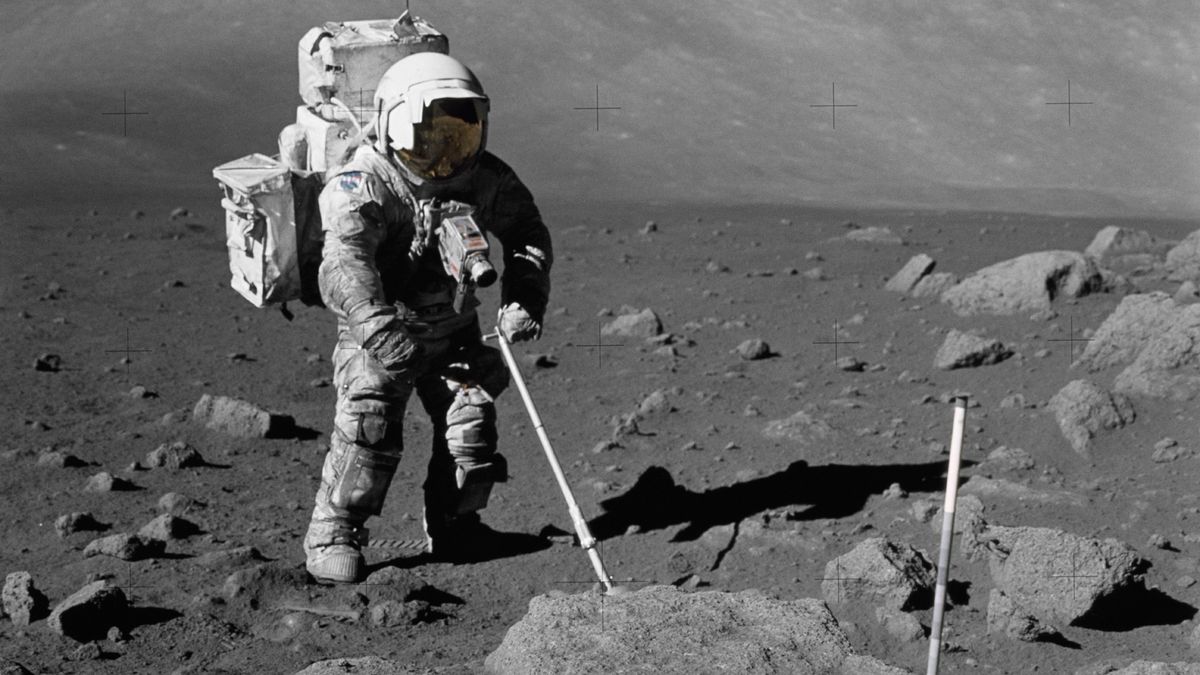 first scientist to visit the moon